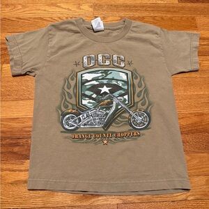 Vintage Orange County Choppers Motorcycle Biker Boys Small Graphic T Shirt